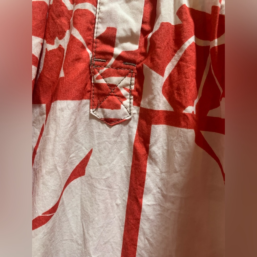 Preowned Anthropologie Maeve Printmaker Poplin Shirt Dress Size L - Picture 7 of 16